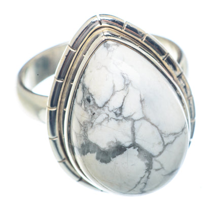 Howlite Rings handcrafted by Ana Silver Co - RING71524