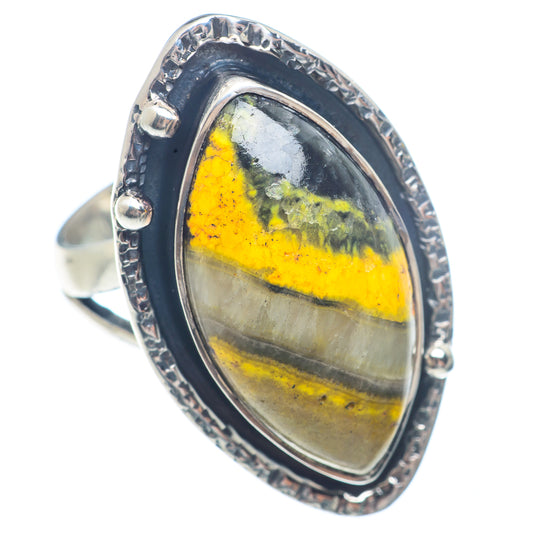 Bumble Bee Jasper Rings handcrafted by Ana Silver Co - RING71529