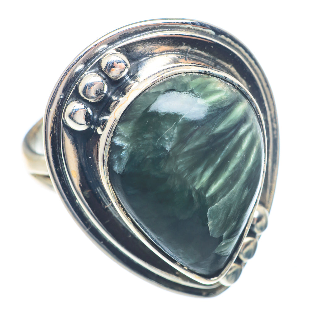 Seraphinite Rings handcrafted by Ana Silver Co - RING71540