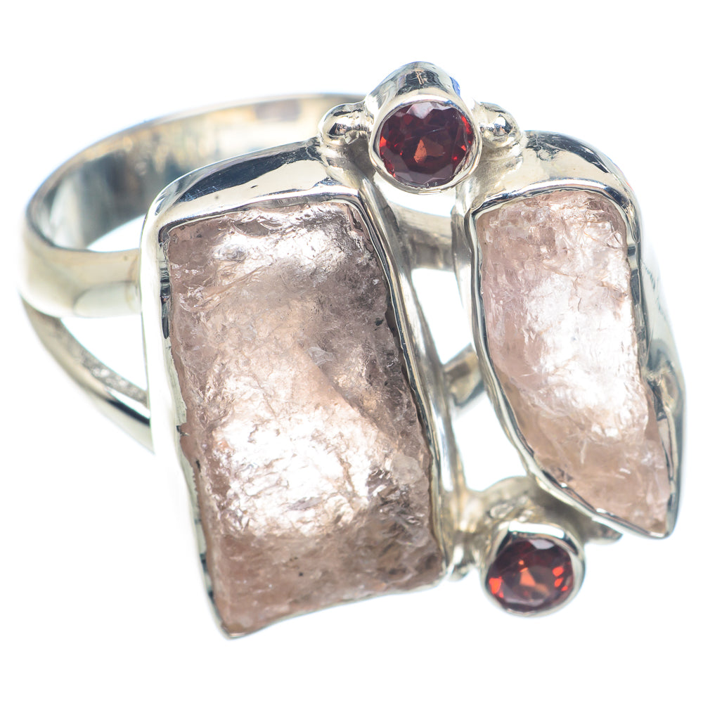Rose Quartz Rings handcrafted by Ana Silver Co - RING71550