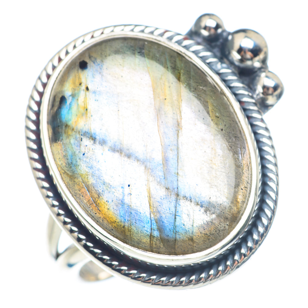 Labradorite Rings handcrafted by Ana Silver Co - RING71566