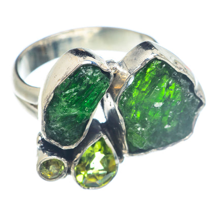 Green Tourmaline Rings handcrafted by Ana Silver Co - RING71577
