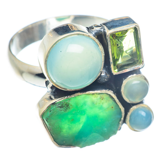 Chrysoprase Rings handcrafted by Ana Silver Co - RING71578