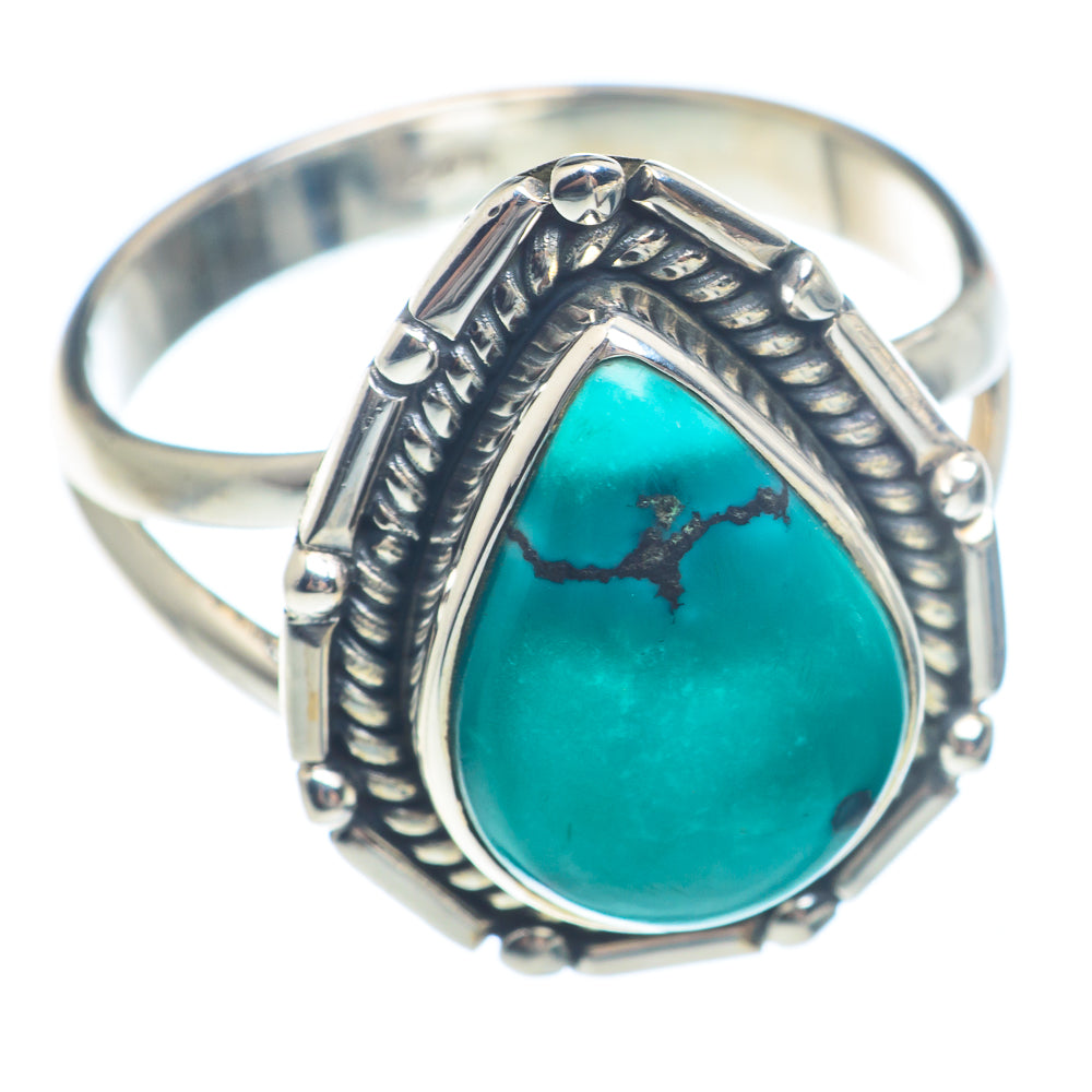 Tibetan Turquoise Rings handcrafted by Ana Silver Co - RING71580