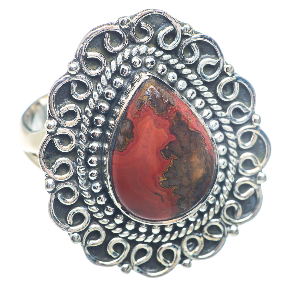 Moroccan Agate Rings handcrafted by Ana Silver Co - RING71581
