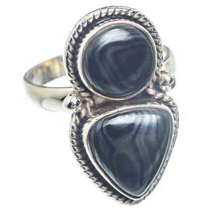 Psilomelane Rings handcrafted by Ana Silver Co - RING71597