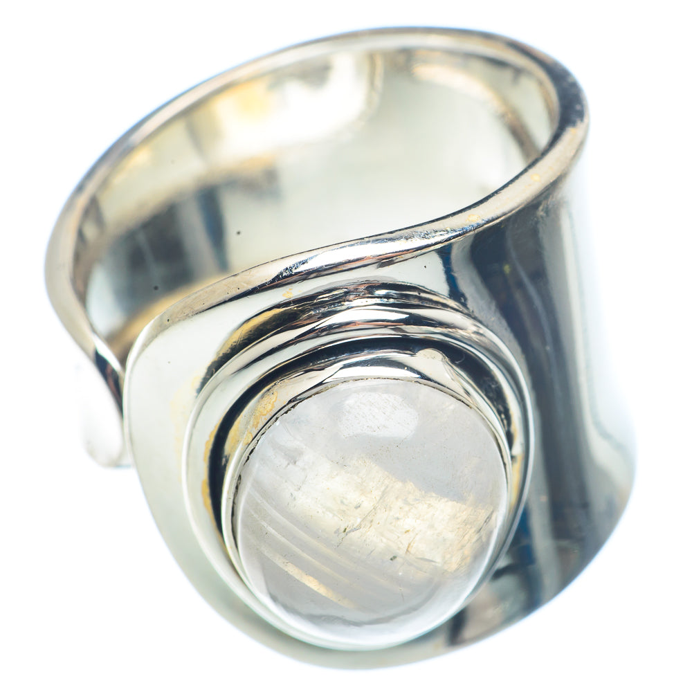 Rainbow Moonstone Rings handcrafted by Ana Silver Co - RING71599