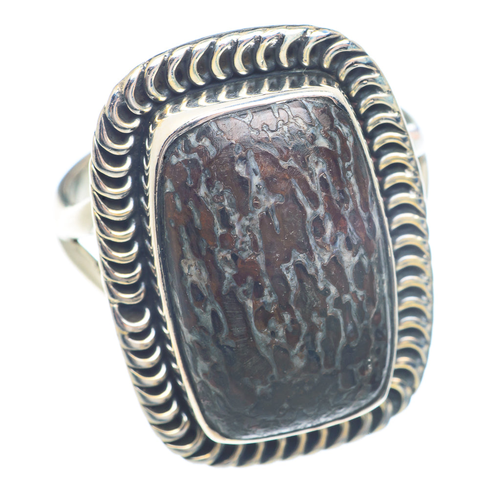 Dinosaur Bone Rings handcrafted by Ana Silver Co - RING71624 - Photo 2