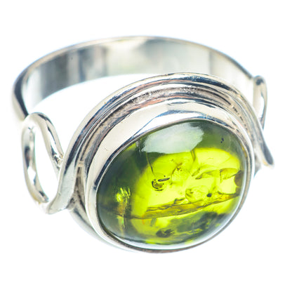 Green Tourmaline Rings handcrafted by Ana Silver Co - RING71651