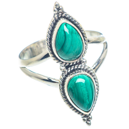 Malachite Rings handcrafted by Ana Silver Co - RING71655