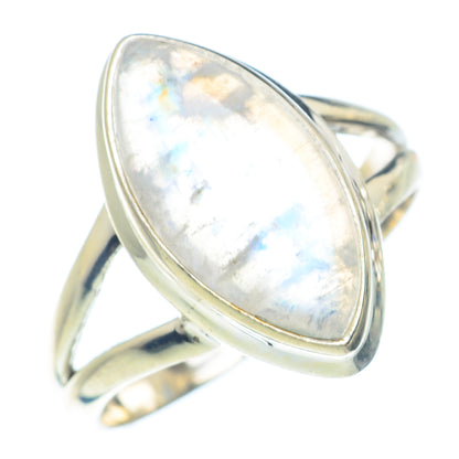 Rainbow Moonstone Rings handcrafted by Ana Silver Co - RING71675
