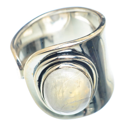 Rainbow Moonstone Rings handcrafted by Ana Silver Co - RING71677