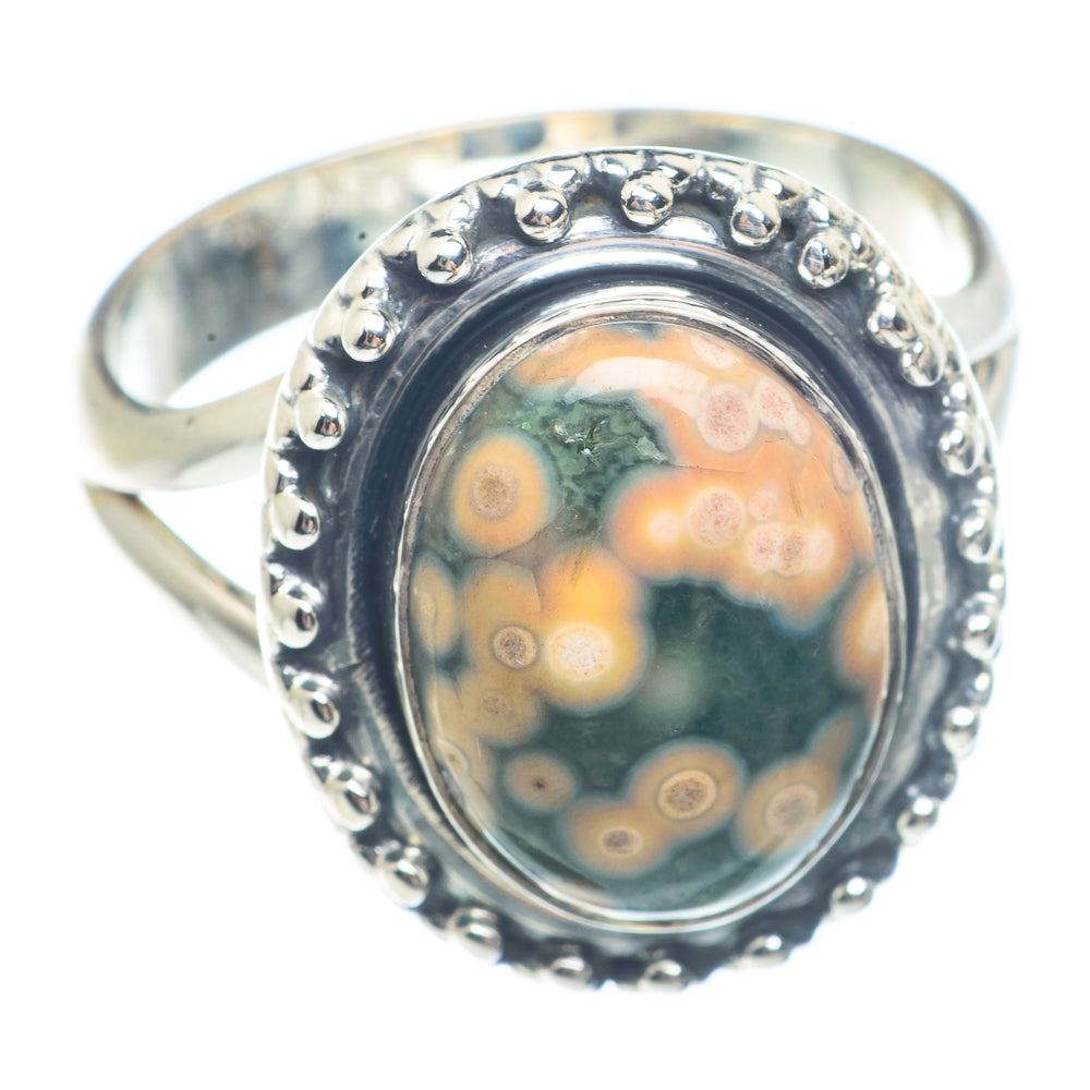 Ocean Jasper Rings handcrafted by Ana Silver Co - RING71678
