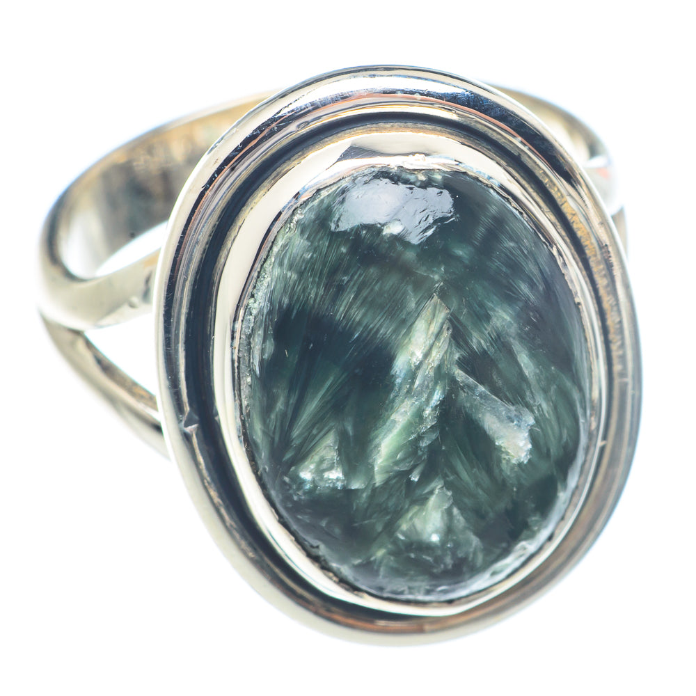 Seraphinite Rings handcrafted by Ana Silver Co - RING71691