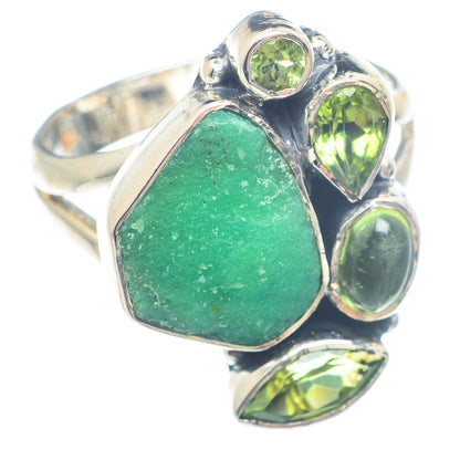 Chrysoprase Rings handcrafted by Ana Silver Co - RING71692