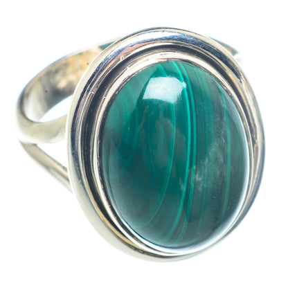 Malachite Rings handcrafted by Ana Silver Co - RING71693