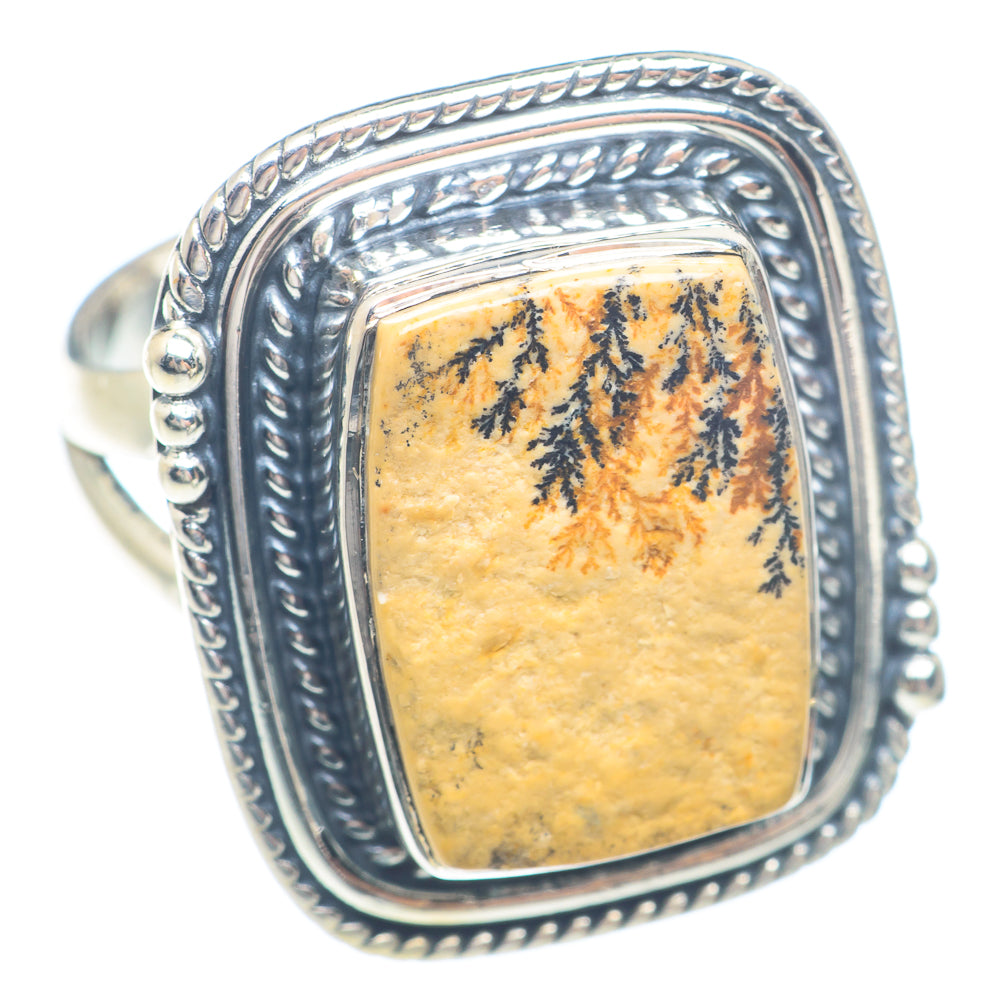 Germany Psilomelane Dendrite Rings handcrafted by Ana Silver Co - RING71695