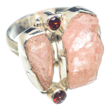 Rose Quartz Rings handcrafted by Ana Silver Co - RING71702
