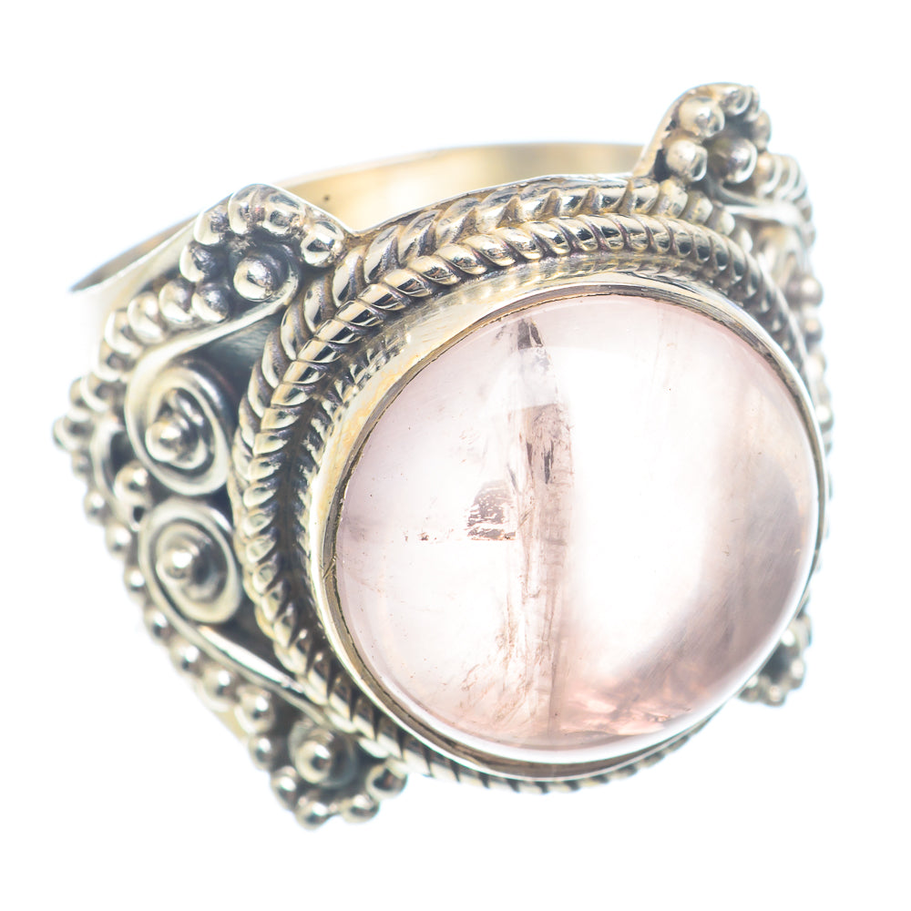 Rose Quartz Rings handcrafted by Ana Silver Co - RING71704