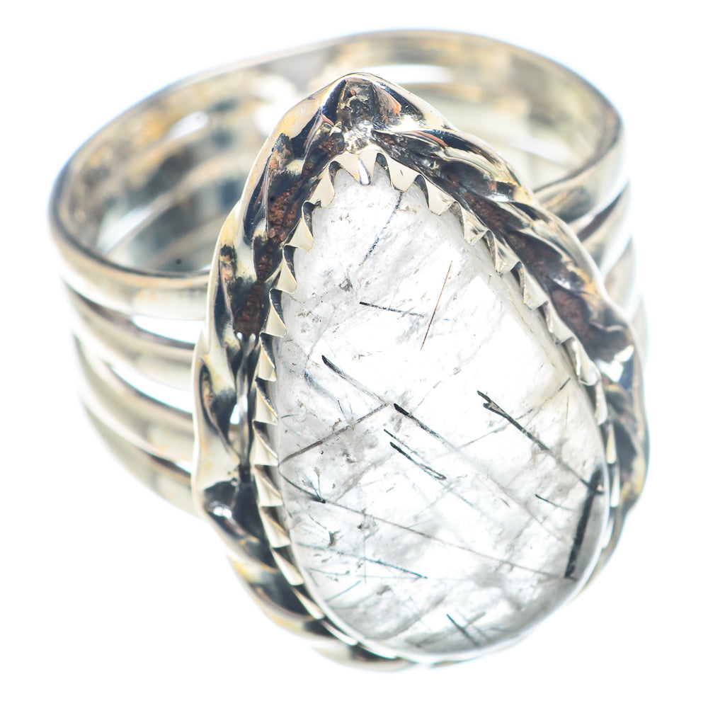 Tourmalinated Quartz Rings handcrafted by Ana Silver Co - RING71709