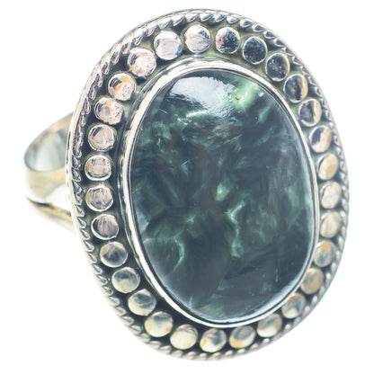 Seraphinite Rings handcrafted by Ana Silver Co - RING71728