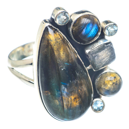 Labradorite Rings handcrafted by Ana Silver Co - RING71760