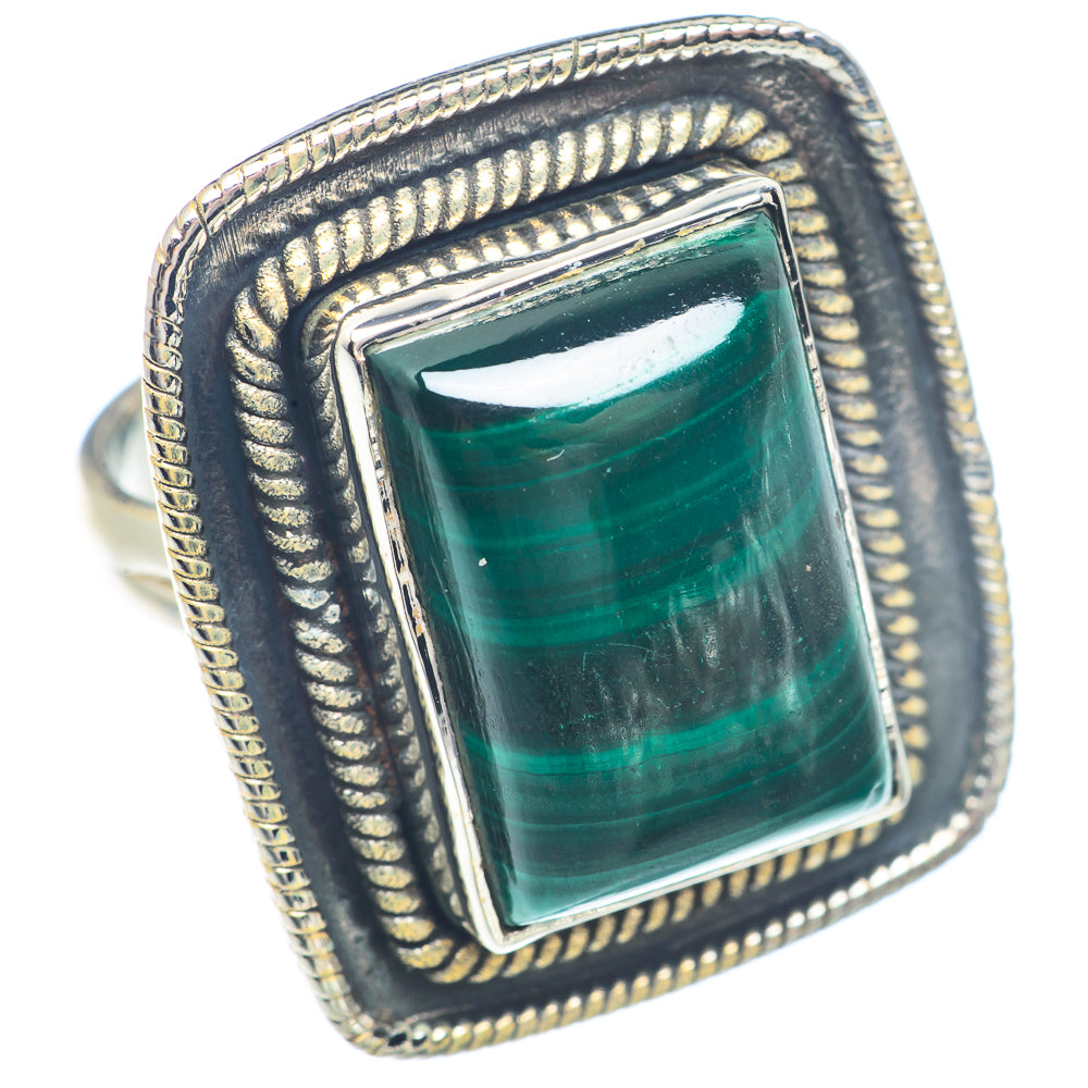 Malachite Rings handcrafted by Ana Silver Co - RING71772