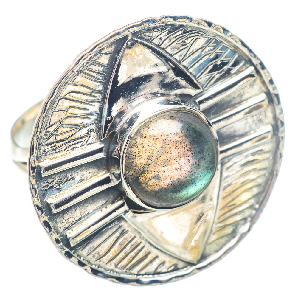 Labradorite Rings handcrafted by Ana Silver Co - RING71774