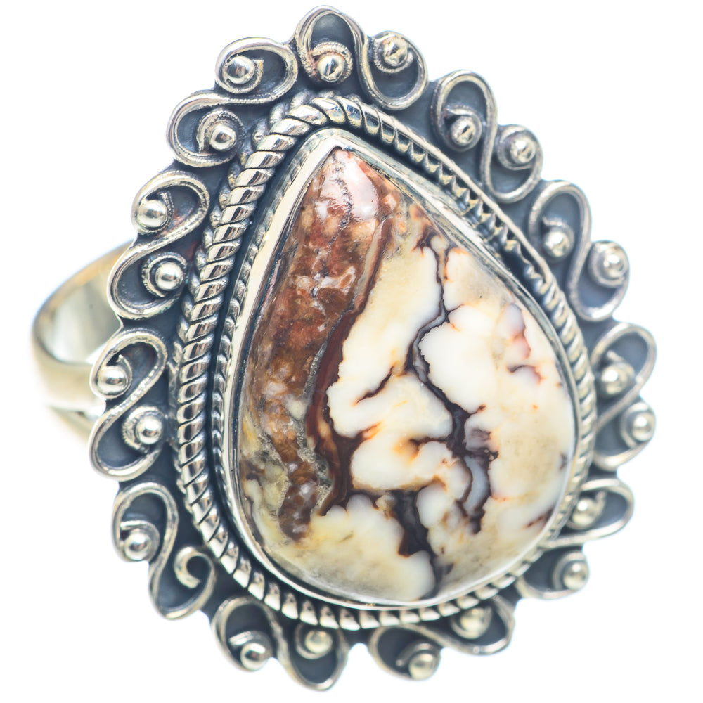Peanut Wood Jasper Rings handcrafted by Ana Silver Co - RING71777 - Photo 2