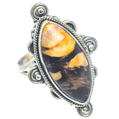 Peanut Wood Jasper Rings handcrafted by Ana Silver Co - RING71779