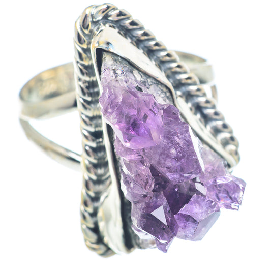 Amethyst Crystal Rings handcrafted by Ana Silver Co - RING71790