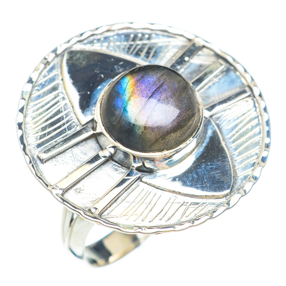Labradorite Rings handcrafted by Ana Silver Co - RING71792
