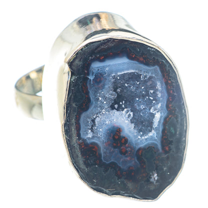 Coconut Geode Druzy Rings handcrafted by Ana Silver Co - RING71796