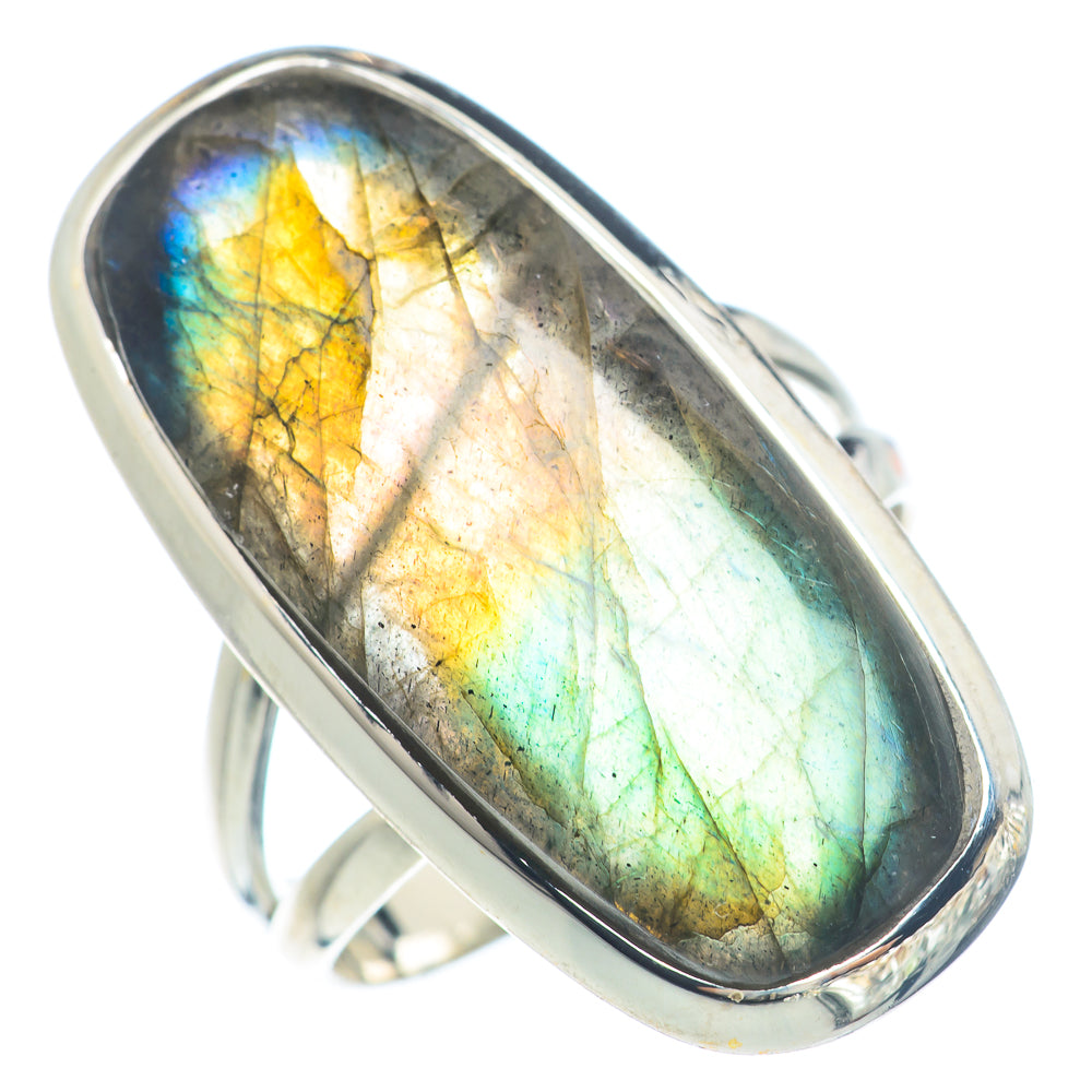 Labradorite Rings handcrafted by Ana Silver Co - RING71805