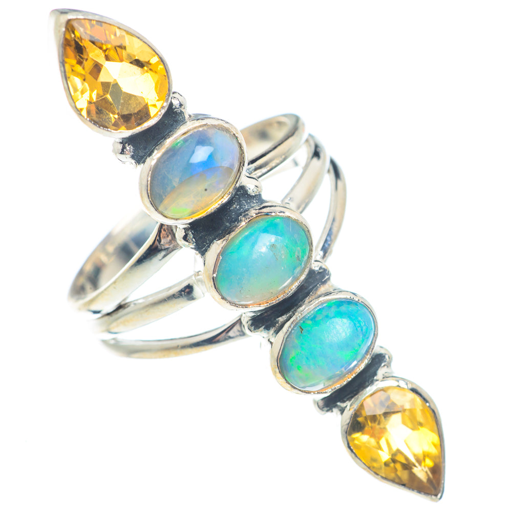Ethiopian Opal Rings handcrafted by Ana Silver Co - RING71806