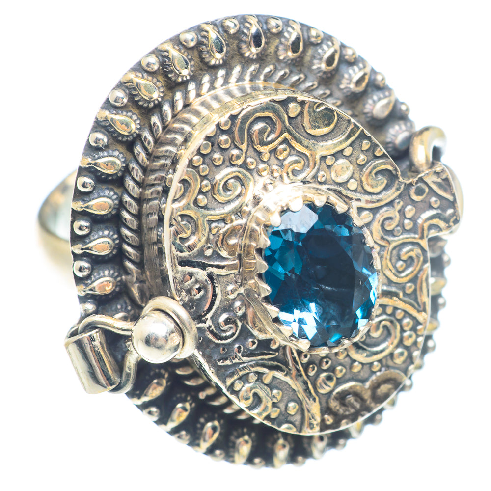London Blue Topaz Rings handcrafted by Ana Silver Co - RING71808