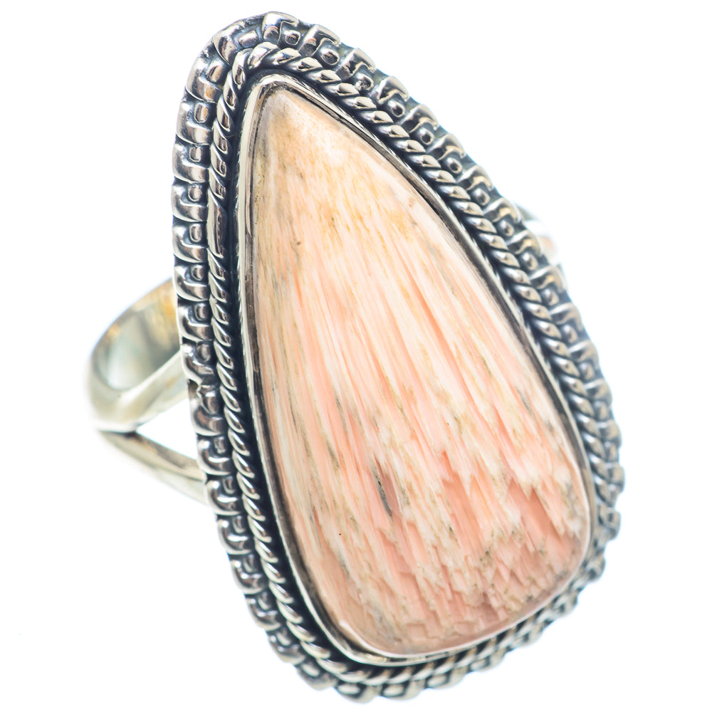 Scolecite Rings handcrafted by Ana Silver Co - RING71809