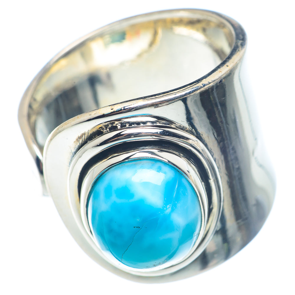 Larimar Rings handcrafted by Ana Silver Co - RING71817