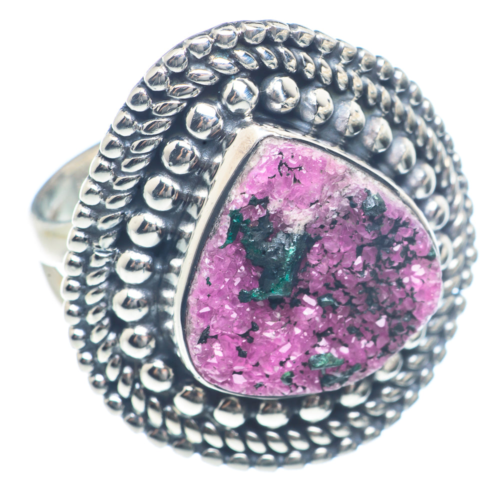 Cobalto Calcite Druzy Rings handcrafted by Ana Silver Co - RING71828