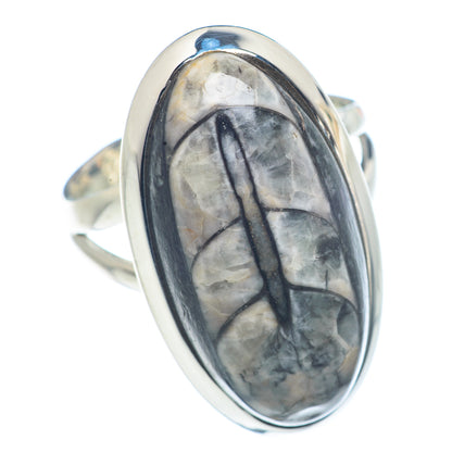 Orthoceras Fossil Rings handcrafted by Ana Silver Co - RING71849