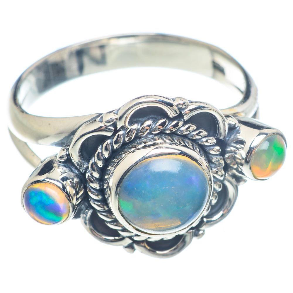 Ethiopian Opal Rings handcrafted by Ana Silver Co - RING71891