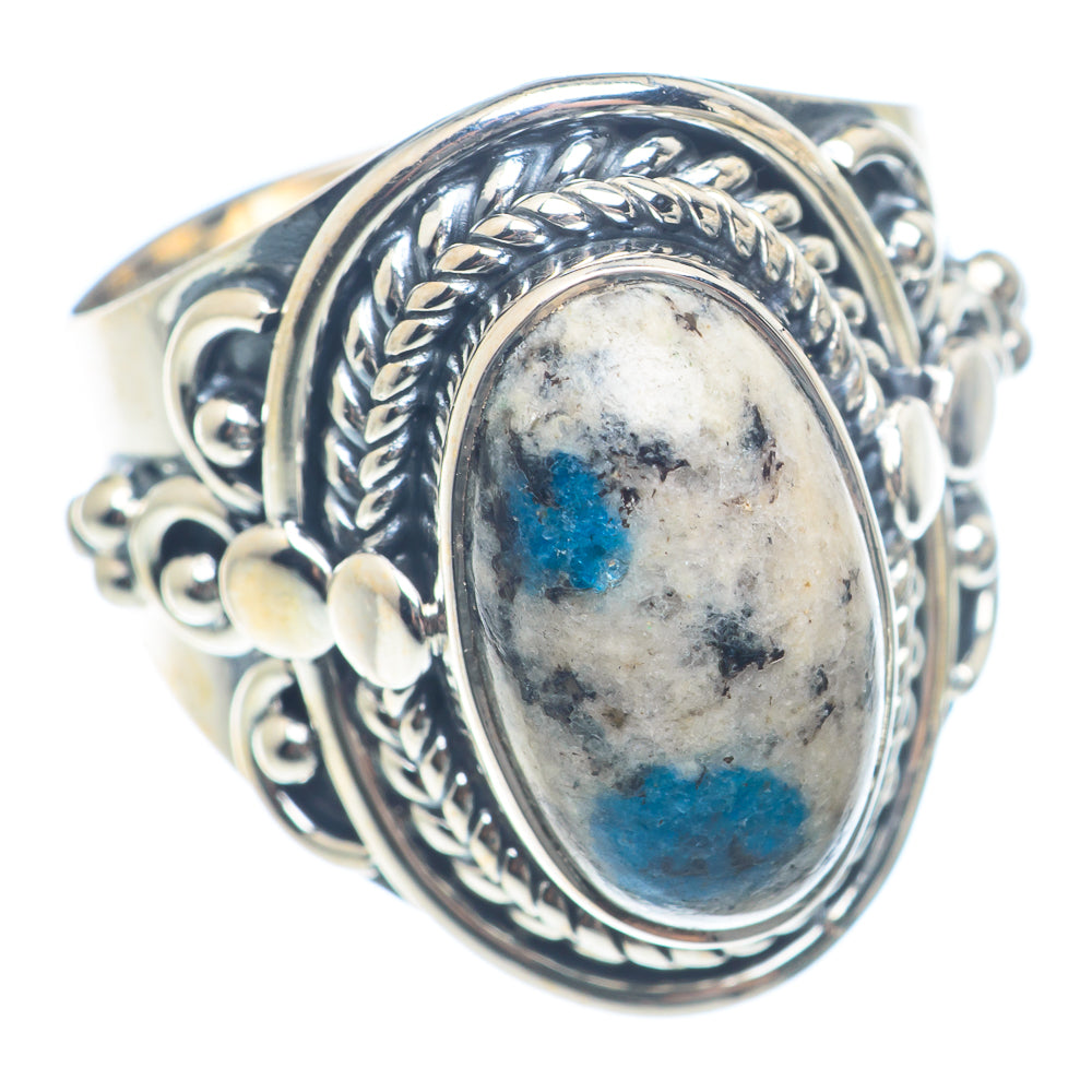 K2 Blue Azurite Rings handcrafted by Ana Silver Co - RING71897