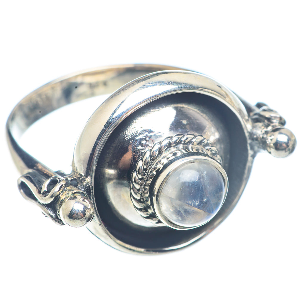Rainbow Moonstone Rings handcrafted by Ana Silver Co - RING71921