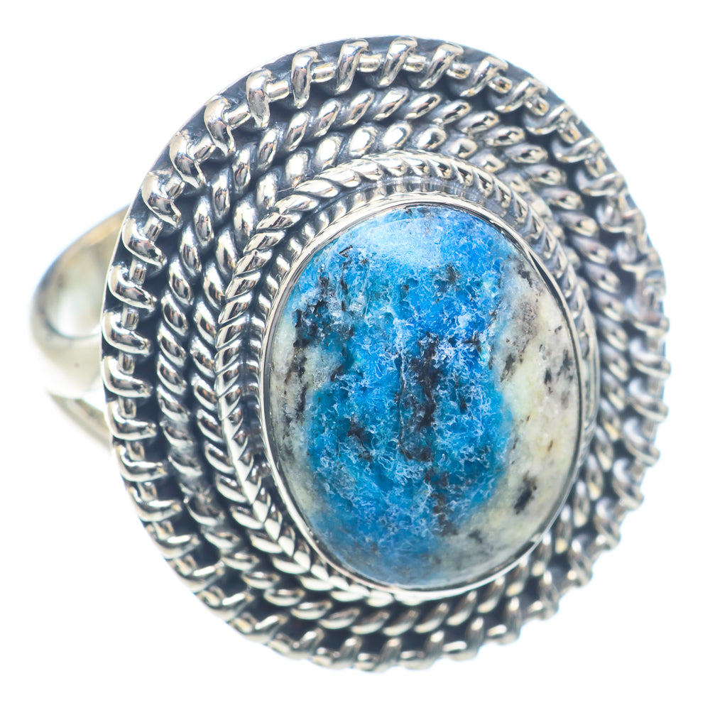K2 Blue Azurite Rings handcrafted by Ana Silver Co - RING71931 - Photo 2