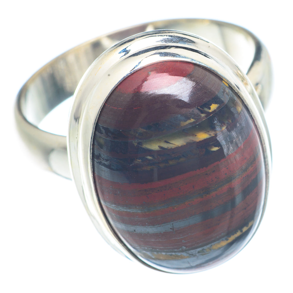 Red Tiger Iron Rings handcrafted by Ana Silver Co - RING71938