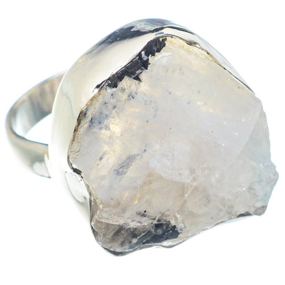 Rainbow Moonstone Rings handcrafted by Ana Silver Co - RING71955