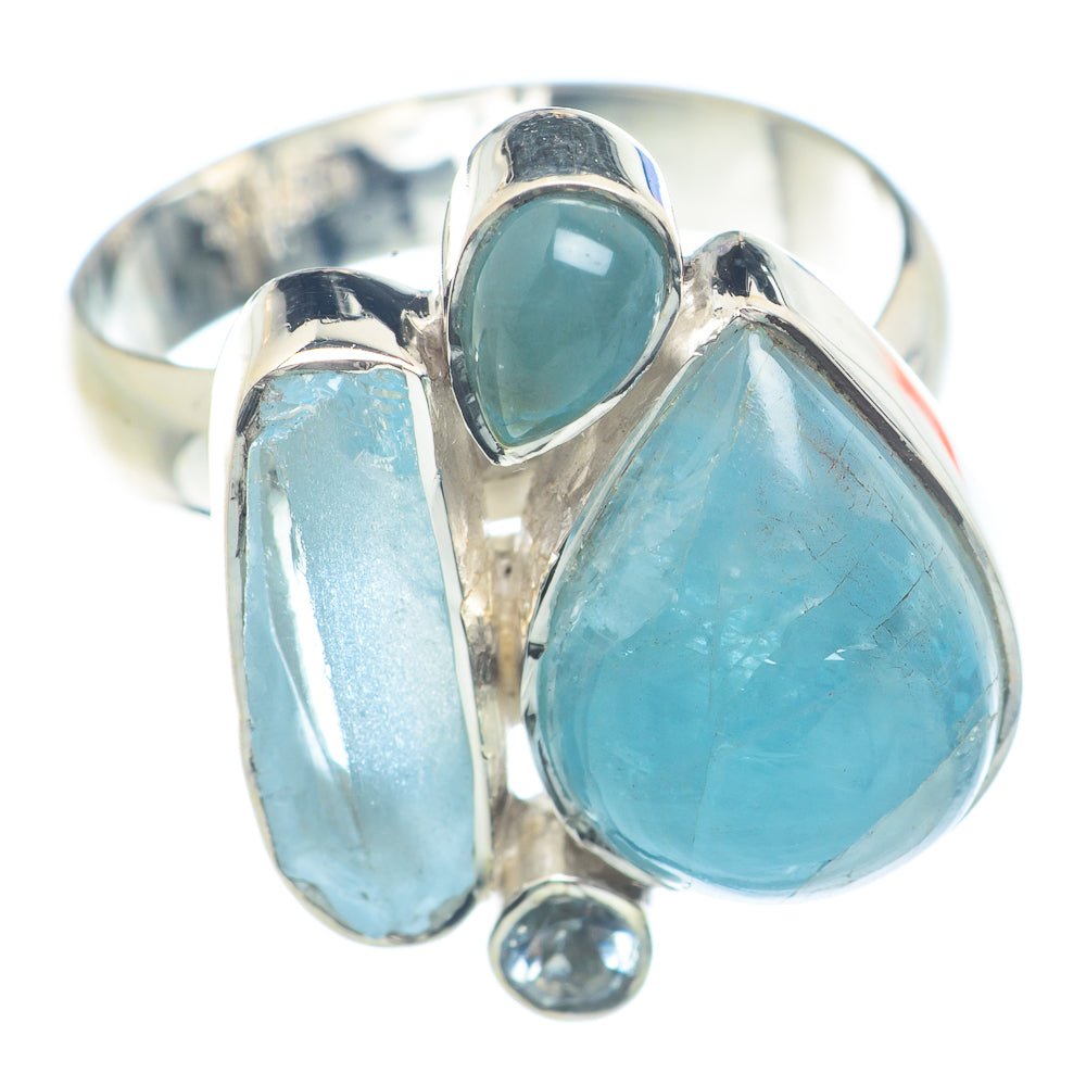 Aquamarine Rings handcrafted by Ana Silver Co - RING71966