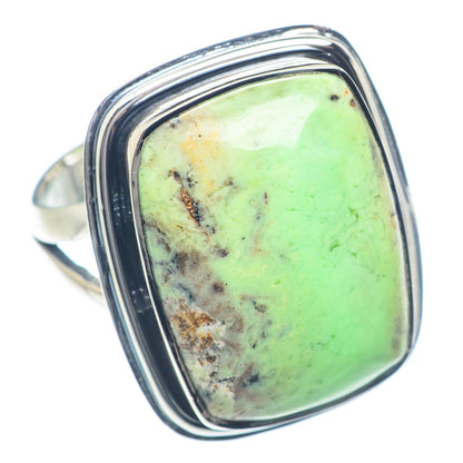 Lemon Chrysoprase Rings handcrafted by Ana Silver Co - RING71968
