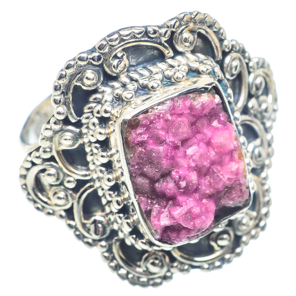 Cobalto Calcite Druzy Rings handcrafted by Ana Silver Co - RING71978