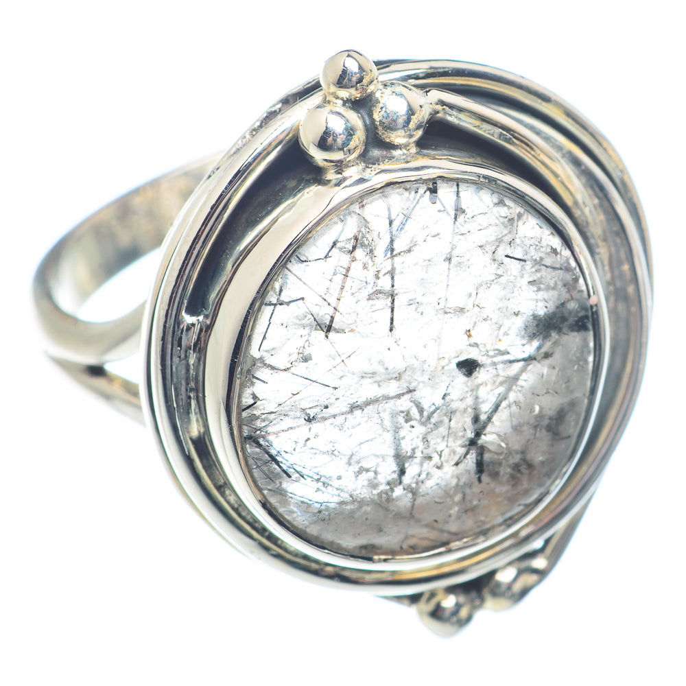 Tourmalinated Quartz Rings handcrafted by Ana Silver Co - RING71985